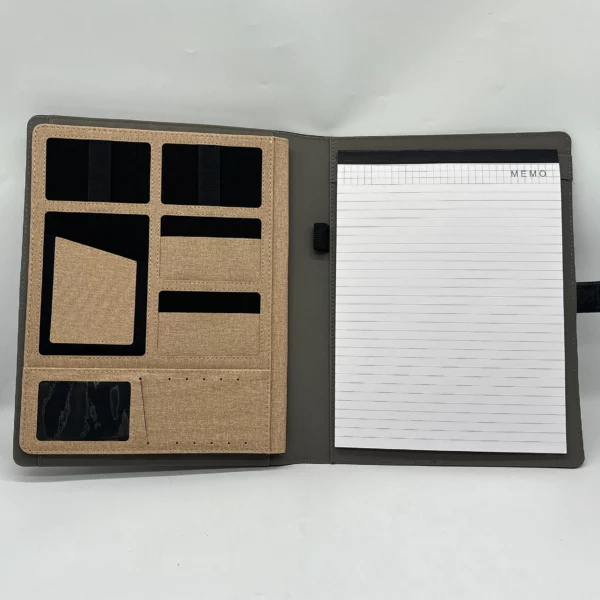 A4 power bank notebook with light up logo gift set 3 in 1 - Image 8