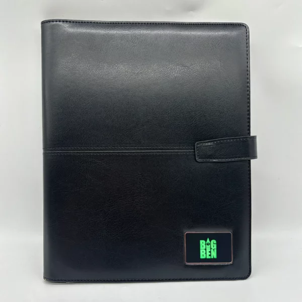 A4 power bank notebook with light up logo gift set 3 in 1 - Image 5