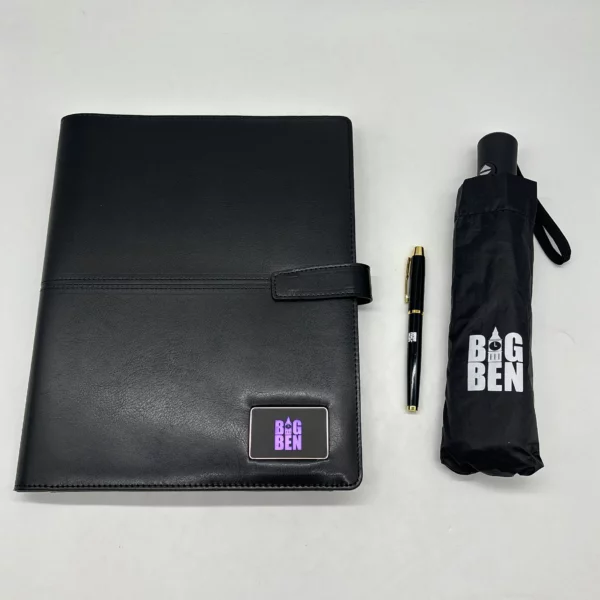 A4 power bank notebook with light up logo gift set 3 in 1 - Image 3