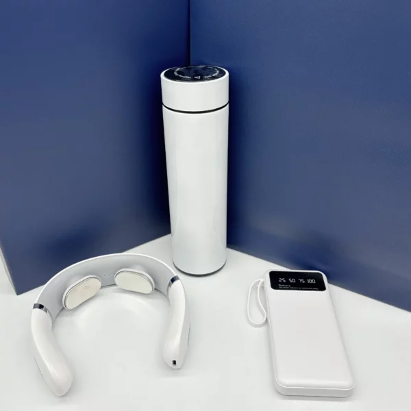 Massager + power bank + pen gift set 3 in 1 - Image 2
