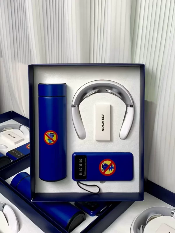 Massager + power bank + pen gift set 3 in 1 - Image 8