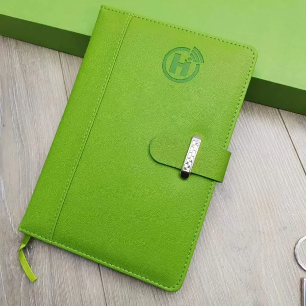 Green color power bank gift set 5 in 1 - Image 3