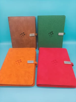High quality gifts VIP gifts power bank notebook with light up log gift box and bag (Copy)