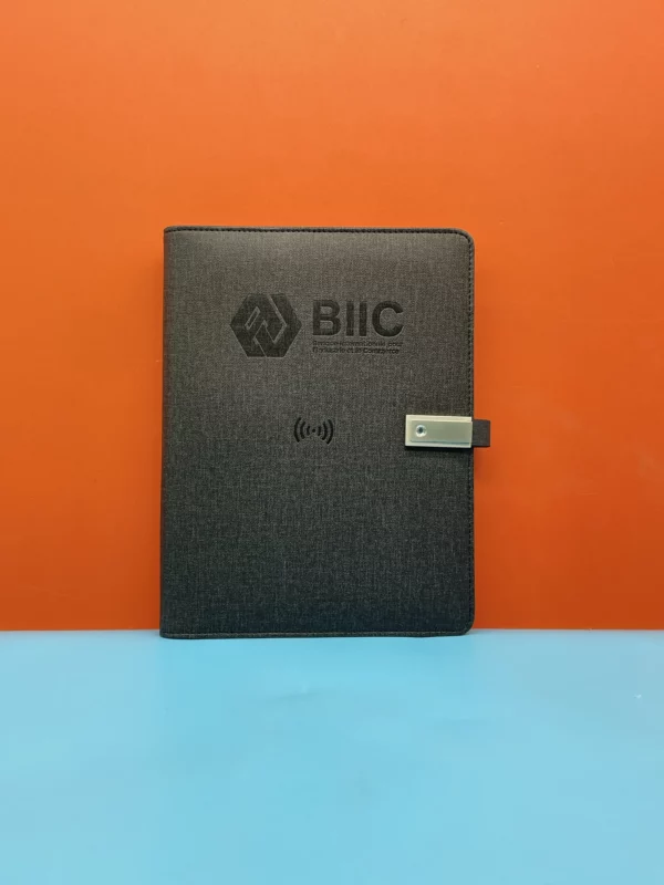 High quality gifts VIP gifts power bank notebook with light up log gift box and bag (Copy) - Image 2
