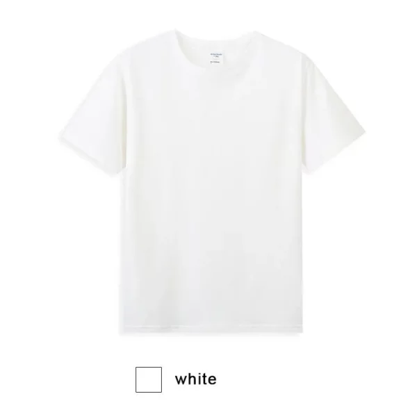 Promotional T-shirt M-TS01 populare promotional gifts logo supported 100% cotton - Image 6