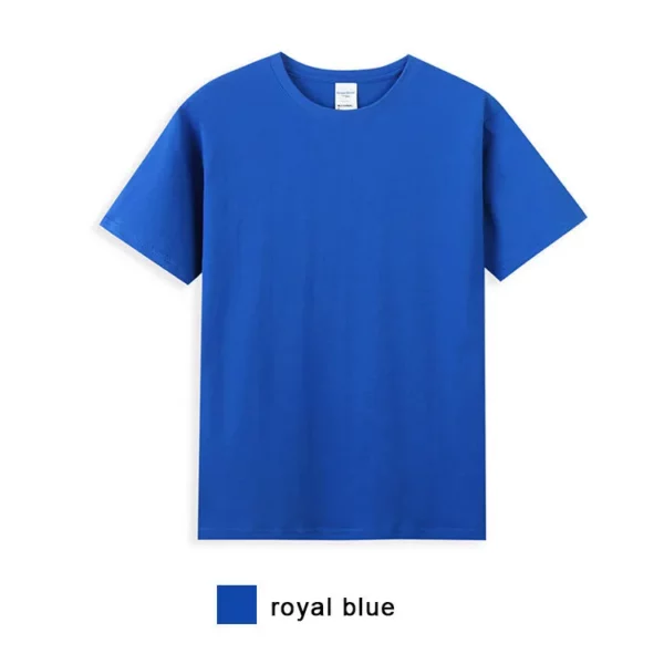 Promotional T-shirt M-TS01 populare promotional gifts logo supported 100% cotton - Image 4