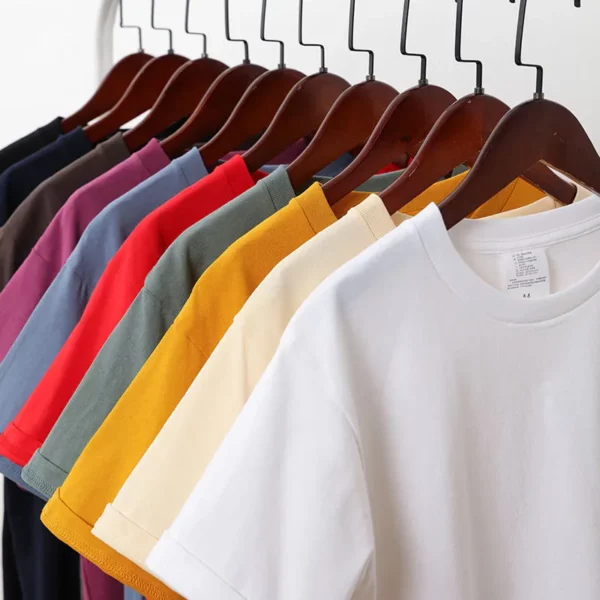 Promotional T-shirt M-TS01 populare promotional gifts logo supported 100% cotton - Image 2